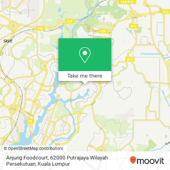 Peta Anjung Foodcourt, 62000 Putrajaya Wilayah Persekutuan