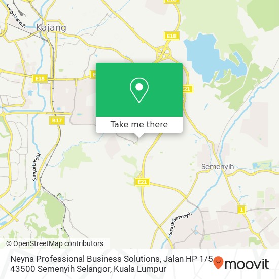 Neyna Professional Business Solutions, Jalan HP 1 / 5 43500 Semenyih Selangor map