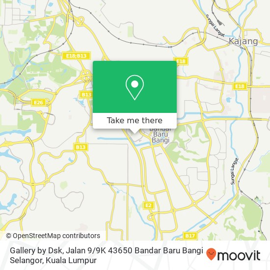 Gallery by Dsk, Jalan 9 / 9K 43650 Bandar Baru Bangi Selangor map