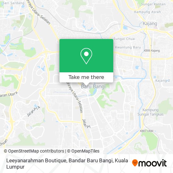 Peta Leeyanarahman Boutique, Bandar Baru Bangi