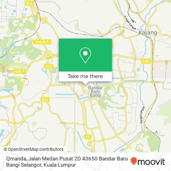 Qmanda, Jalan Medan Pusat 2D 43650 Bandar Baru Bangi Selangor map