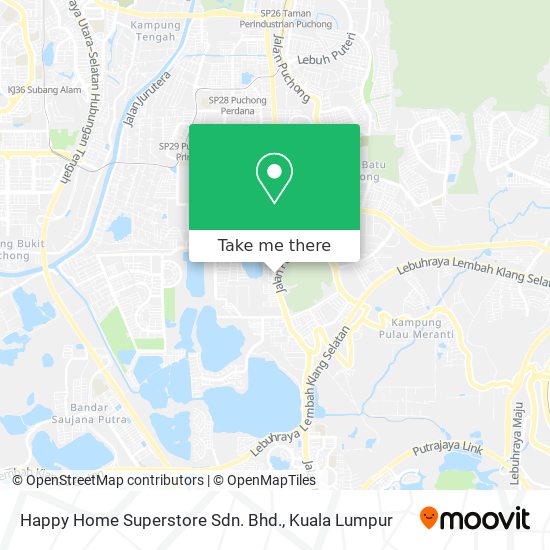 Peta Happy Home Superstore Sdn. Bhd.