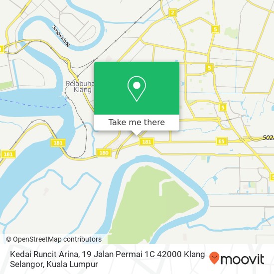 Kedai Runcit Arina, 19 Jalan Permai 1C 42000 Klang Selangor map