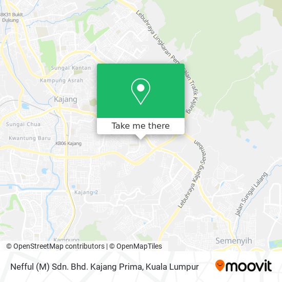 Nefful (M) Sdn. Bhd. Kajang Prima map