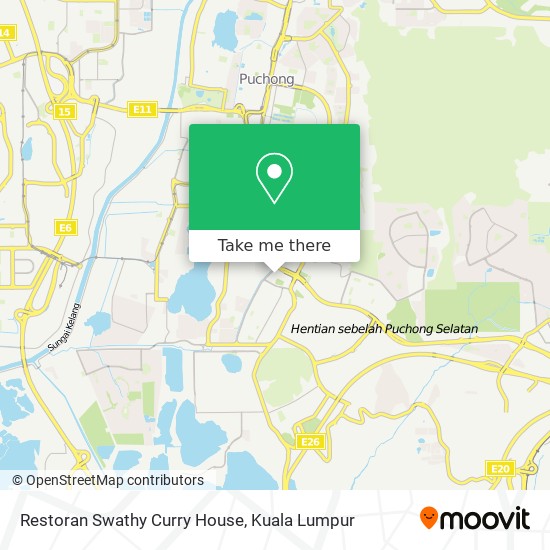 Peta Restoran Swathy Curry House