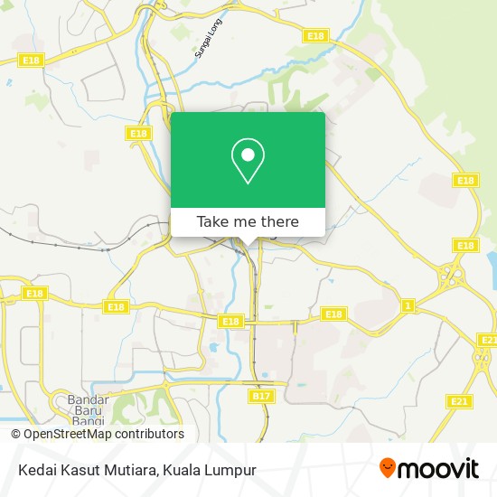 Kedai Kasut Mutiara map