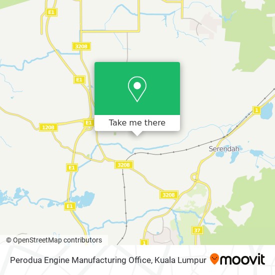 Peta Perodua Engine Manufacturing Office