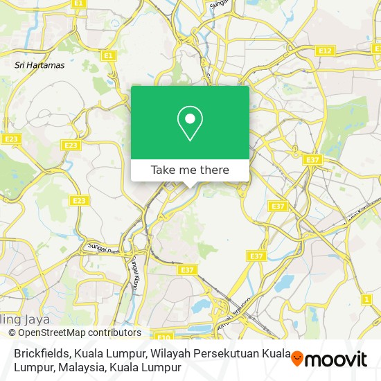 Brickfields, Kuala Lumpur, Wilayah Persekutuan Kuala Lumpur, Malaysia map