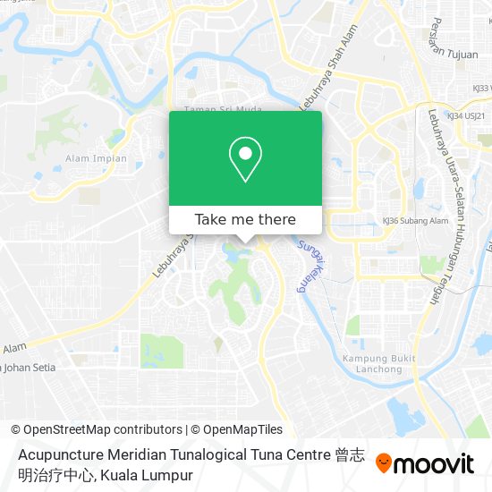 Acupuncture Meridian Tunalogical Tuna Centre 曾志明治疗中心 map