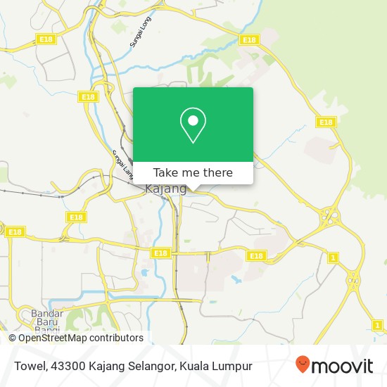 Towel, 43300 Kajang Selangor map