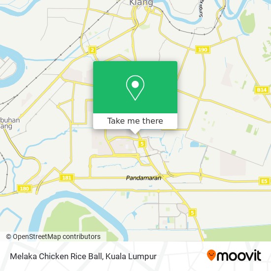 Melaka Chicken Rice Ball map