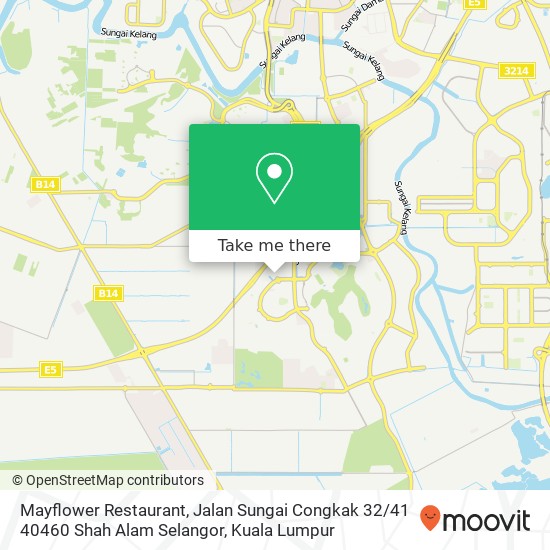 Peta Mayflower Restaurant, Jalan Sungai Congkak 32 / 41 40460 Shah Alam Selangor