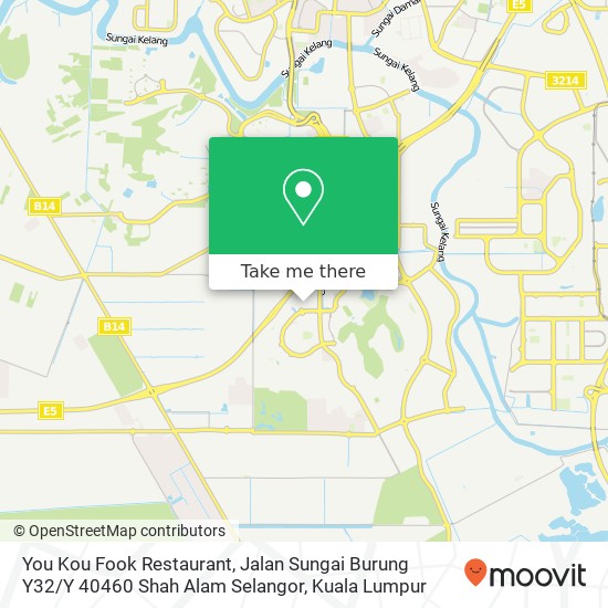 You Kou Fook Restaurant, Jalan Sungai Burung Y32 / Y 40460 Shah Alam Selangor map