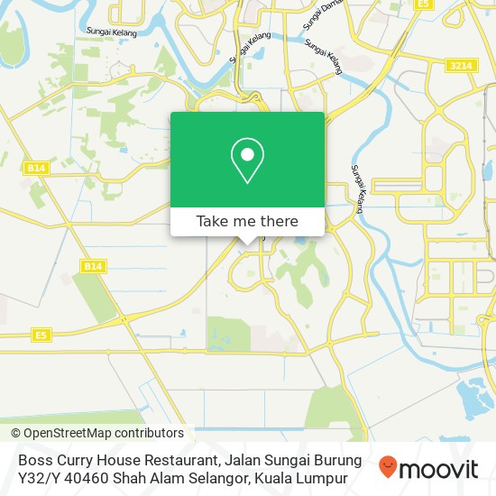 Boss Curry House Restaurant, Jalan Sungai Burung Y32 / Y 40460 Shah Alam Selangor map