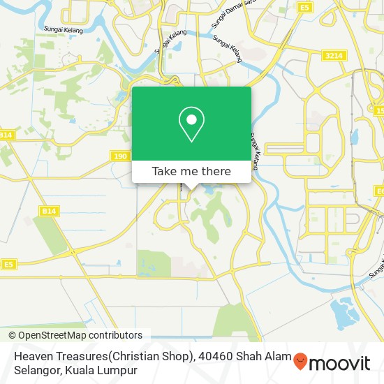 Heaven Treasures(Christian Shop), 40460 Shah Alam Selangor map