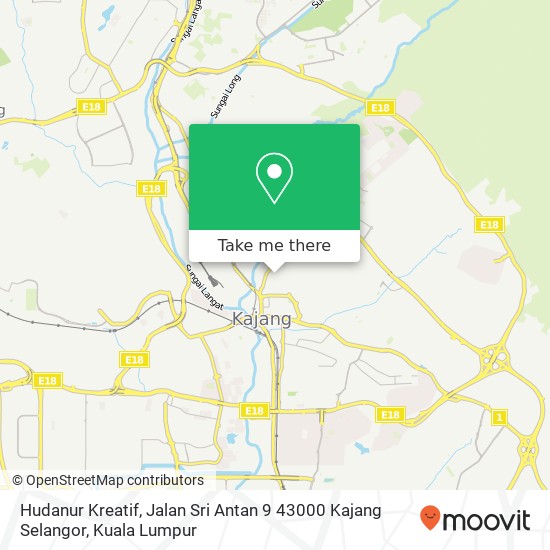 Hudanur Kreatif, Jalan Sri Antan 9 43000 Kajang Selangor map