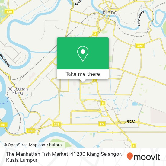 Peta The Manhattan Fish Market, 41200 Klang Selangor