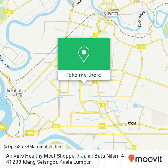 An Xin's Healthy Meat Shoppe, 7 Jalan Batu Nilam 4 41200 Klang Selangor map