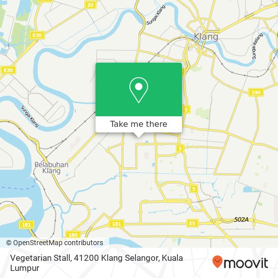 Vegetarian Stall, 41200 Klang Selangor map