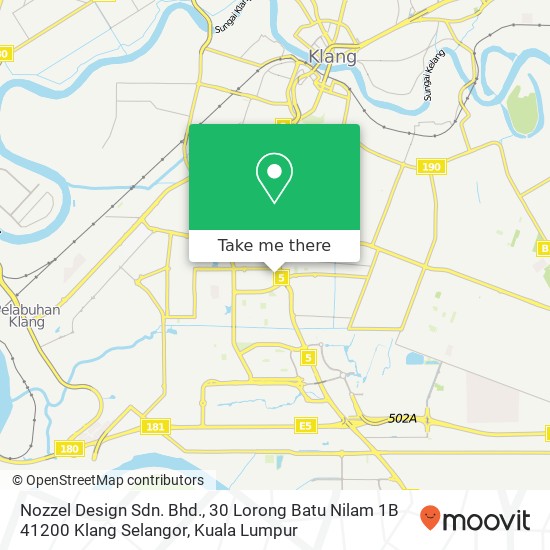 Nozzel Design Sdn. Bhd., 30 Lorong Batu Nilam 1B 41200 Klang Selangor map