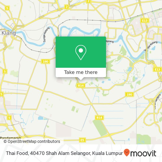 Thai Food, 40470 Shah Alam Selangor map