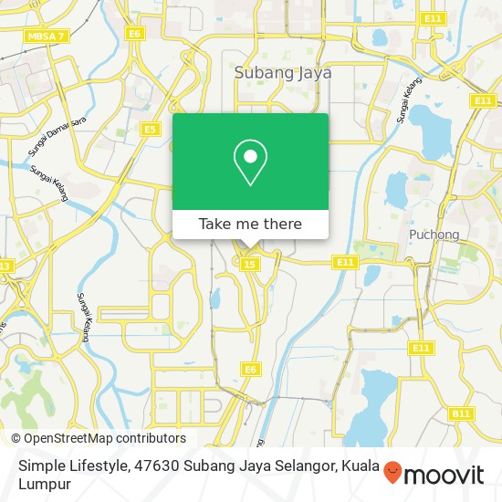 Simple Lifestyle, 47630 Subang Jaya Selangor map