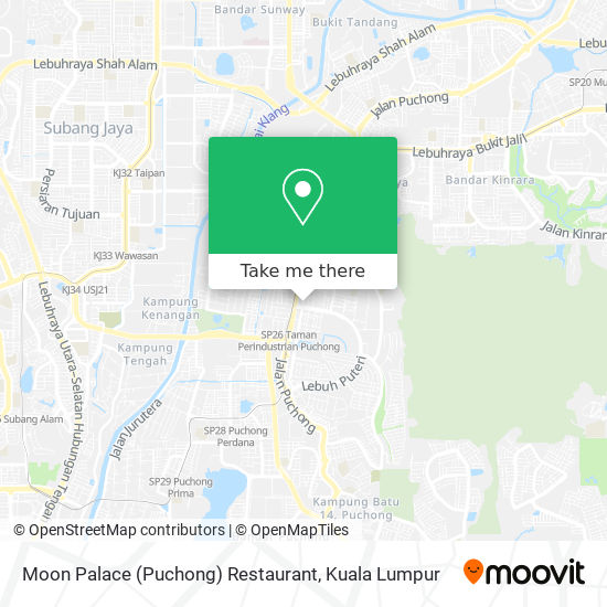 Moon Palace (Puchong) Restaurant map