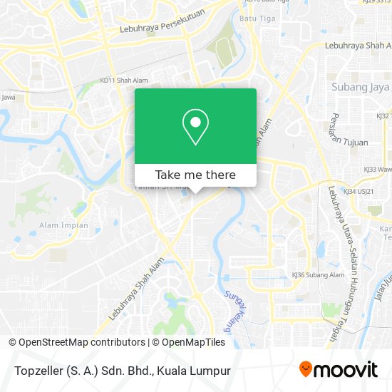 Topzeller (S. A.) Sdn. Bhd. map