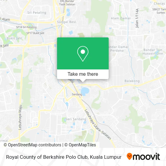 Royal County of Berkshire Polo Club map