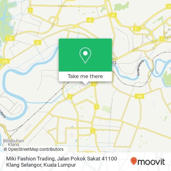 Miki Fashion Trading, Jalan Pokok Sakat 41100 Klang Selangor map
