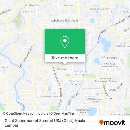 Giant Supermarket Summit USJ (Gsst) map
