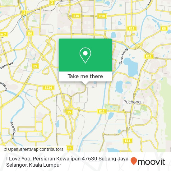 I Love Yoo, Persiaran Kewajipan 47630 Subang Jaya Selangor map