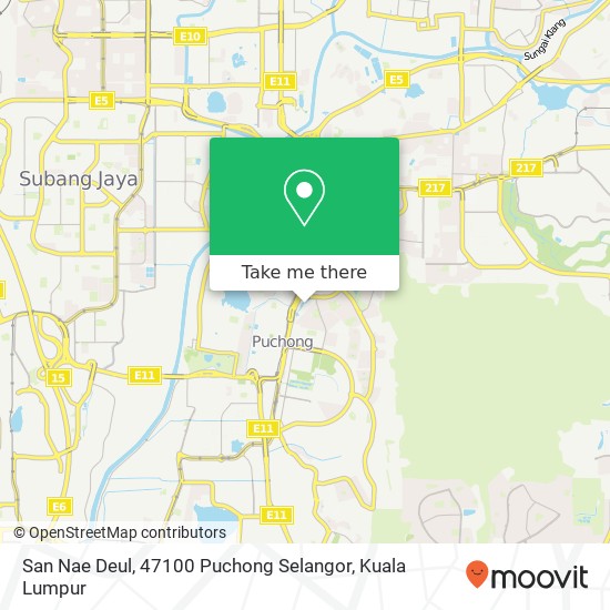 Peta San Nae Deul, 47100 Puchong Selangor