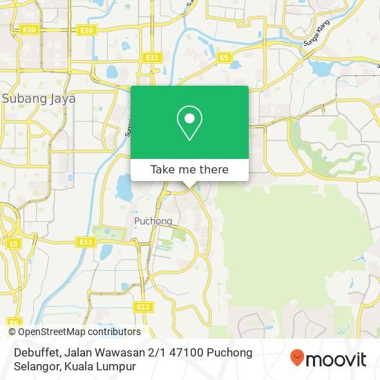 Debuffet, Jalan Wawasan 2 / 1 47100 Puchong Selangor map