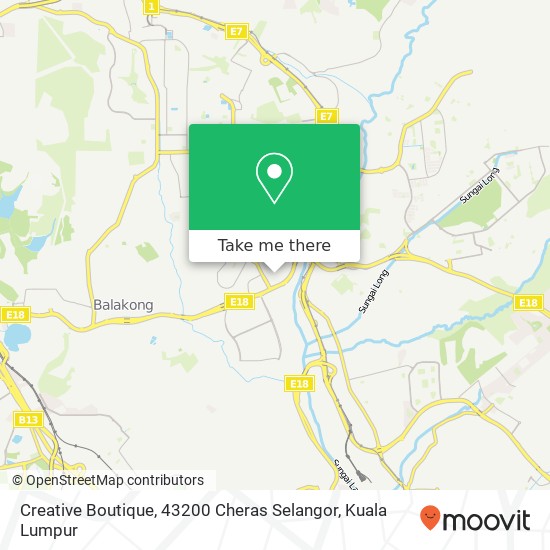 Creative Boutique, 43200 Cheras Selangor map