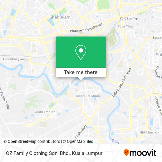 OZ Family Clothing Sdn. Bhd. map
