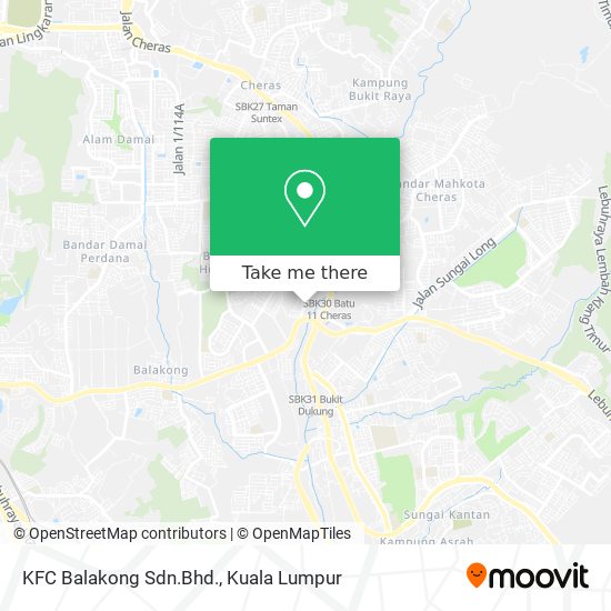 Peta KFC Balakong Sdn.Bhd.
