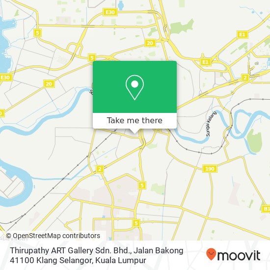 Peta Thirupathy ART Gallery Sdn. Bhd., Jalan Bakong 41100 Klang Selangor
