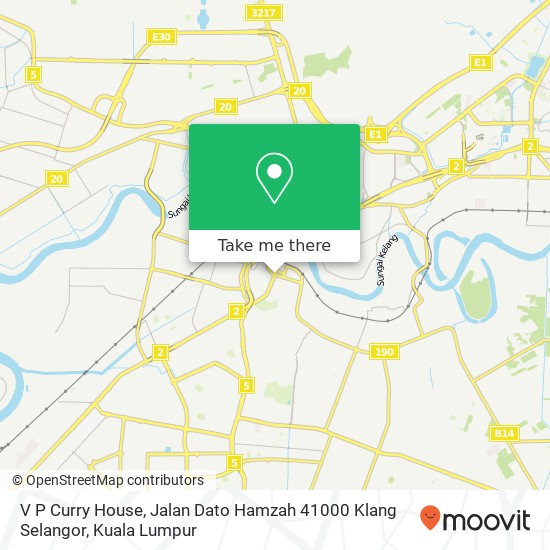 Peta V P Curry House, Jalan Dato Hamzah 41000 Klang Selangor
