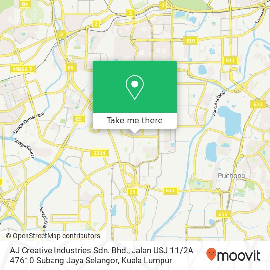 AJ Creative Industries Sdn. Bhd., Jalan USJ 11 / 2A 47610 Subang Jaya Selangor map