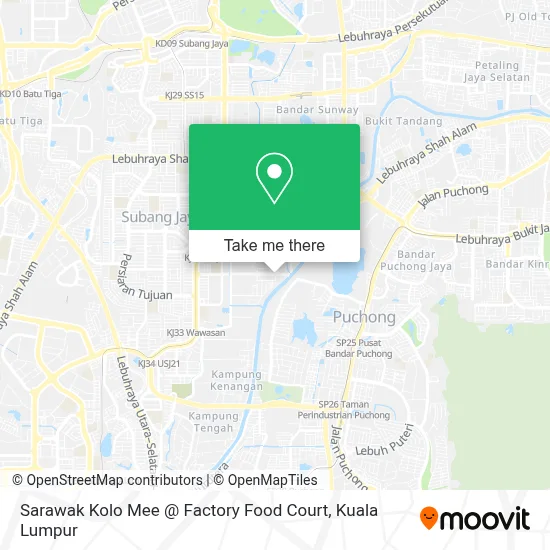 Sarawak Kolo Mee @ Factory Food Court map