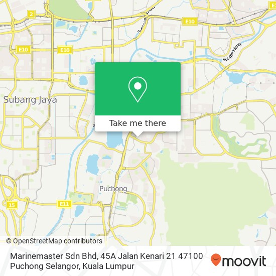 Peta Marinemaster Sdn Bhd, 45A Jalan Kenari 21 47100 Puchong Selangor