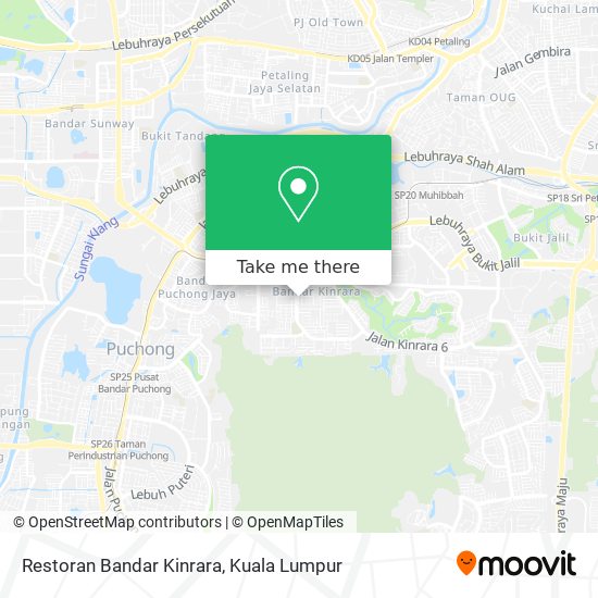 Restoran Bandar Kinrara map