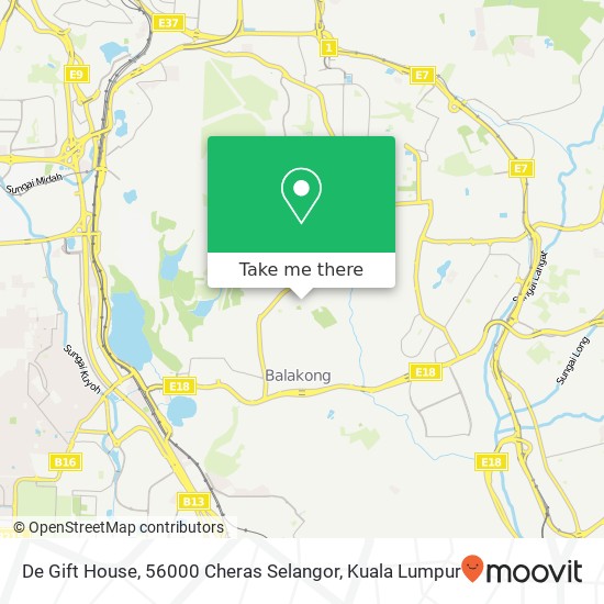 Peta De Gift House, 56000 Cheras Selangor