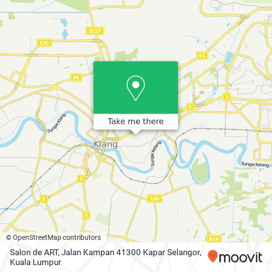 Peta Salon de ART, Jalan Kampan 41300 Kapar Selangor