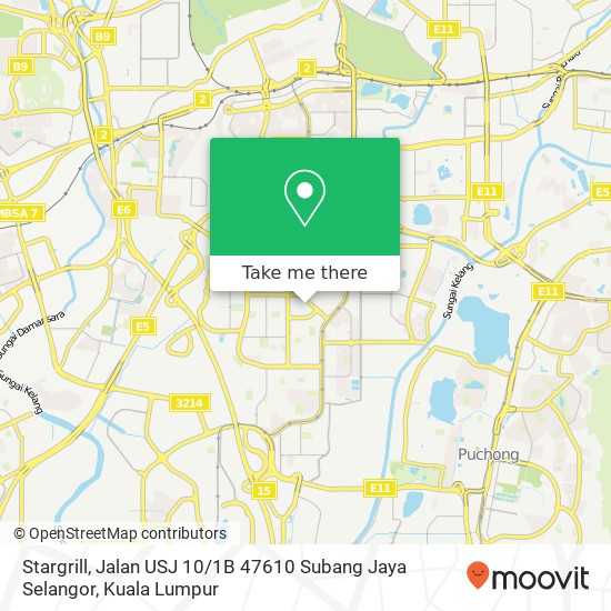 Stargrill, Jalan USJ 10 / 1B 47610 Subang Jaya Selangor map