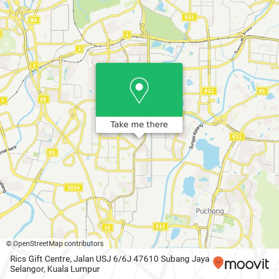 Rics Gift Centre, Jalan USJ 6 / 6J 47610 Subang Jaya Selangor map