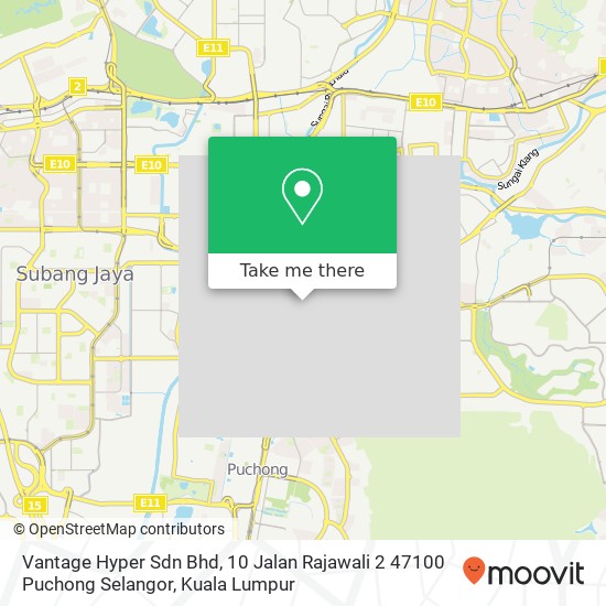 Peta Vantage Hyper Sdn Bhd, 10 Jalan Rajawali 2 47100 Puchong Selangor