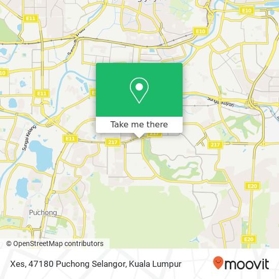 Xes, 47180 Puchong Selangor map