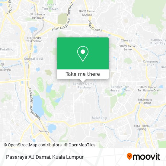 Pasaraya AJ Damai map